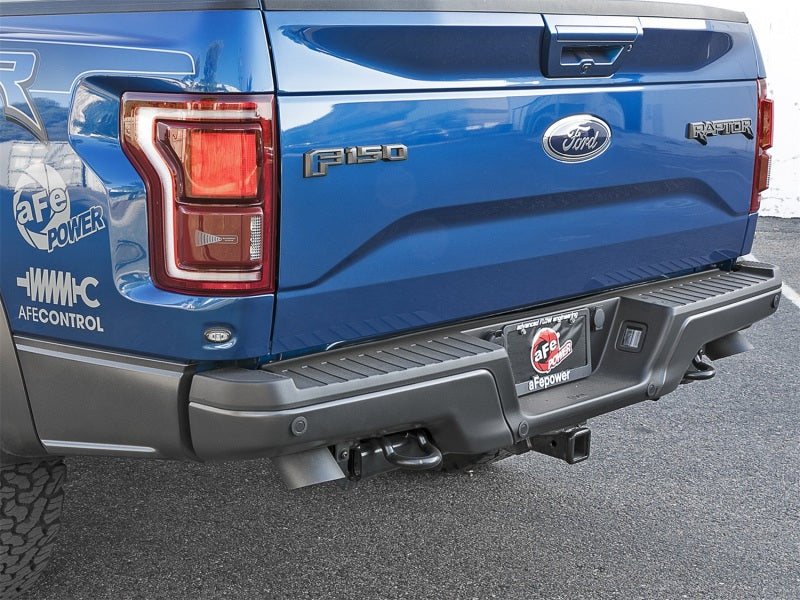 aFe MACH Force-Xp Cat-Back Exhaust w/Dual Hi-Tuck Tips Black 17-18 Ford F-150 Raptor V6-3.5L (tt) aFe Catback