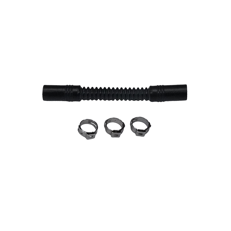 DeatschWerks Convoluted Tubing 100mm Length x 8mm ID Side 1 x 8mm ID Side 2 - Black DeatschWerks Fuel Lines