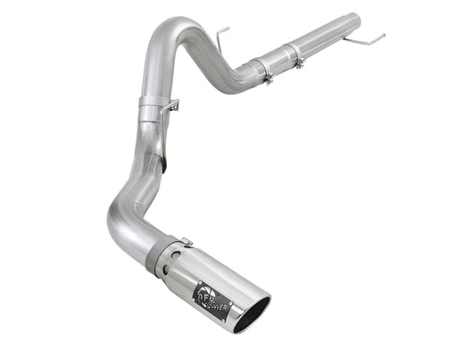 aFe Atlas 4in Aluminized Steel DPF-Back Exh 18-19 Ford F-150 V6-3.0L (td) w/ Polished Tip aFe DPF Back