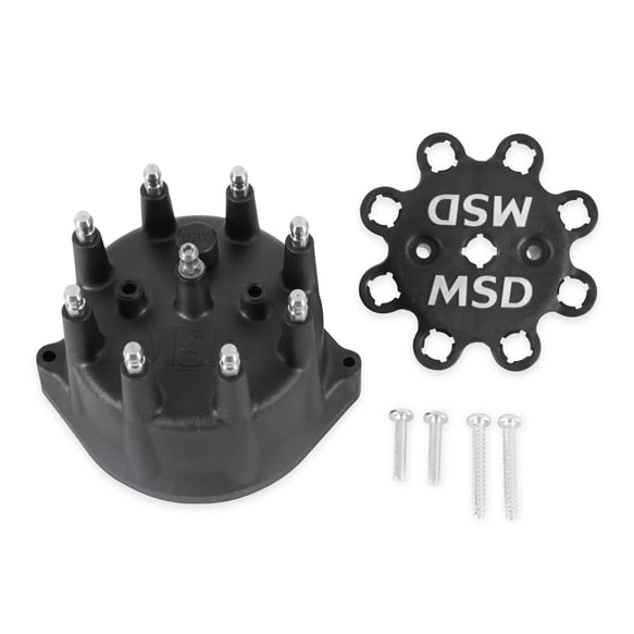 Black Distributor Cap for PN 8570, 8545, 8546 84313 MSD Autoparts