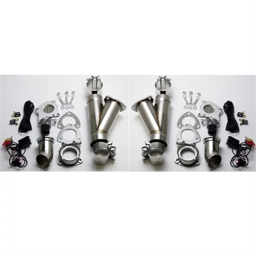 Granatelli 3.0in Stainless Steel Electronic Dual Exhaust Cutout w/Slip Fit & Band Clamp Granatelli Motor Sports Exhaust Cutouts