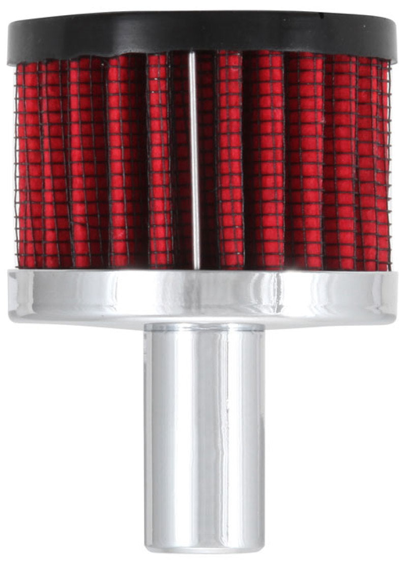 K&N Steel Base Crankcase Vent Filter .625in Vent OD x 2in OD x 1.5in Height K&N Engineering Air Filters - Universal Fit