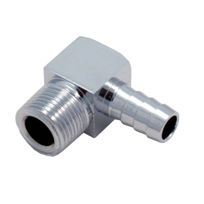 Spectre Fitting 90 Degree Barb NPT Threads (For 3/8in. Hose) - Chrome Spectre Fittings