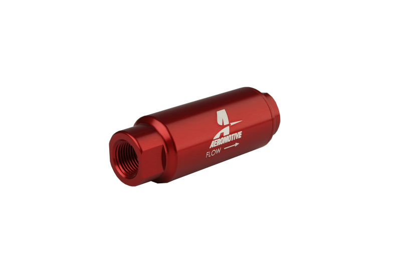 Aeromotive SS Series In-Line Fuel Filter - 3/8in NPT - 40 Micron Fabric Element Aeromotive Fuel Filters