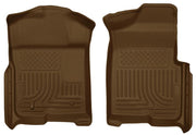 Husky Liners 09-12 Ford F-150 Regular/Super/Super Crew Cab WeatherBeater Tan Floor Liners Husky Liners Floor Mats - Rubber