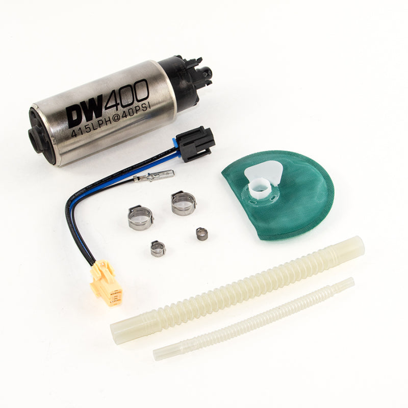 DeatschWerks 415LPH DW400 Fuel Pump w/9-1047 Install Kit 15-17 Ford Mustang V6/GT w/ 1/8in Venturi DeatschWerks Fuel Pumps