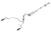 Borla 15-17 Ford F-150 2.7L/ 3.5L EcoBoost/ 5.0L V8 Rear Exit S-Type Catback Exhaust Black Chrome Borla Catback