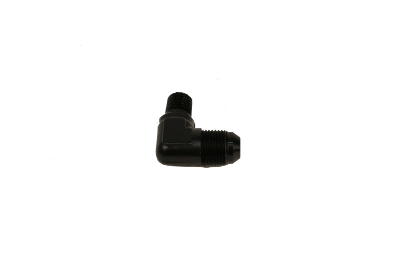 Aeromotive Fitting Elbow 1/4in-MNPT to AN-08 90-Deg Black Aeromotive Fittings