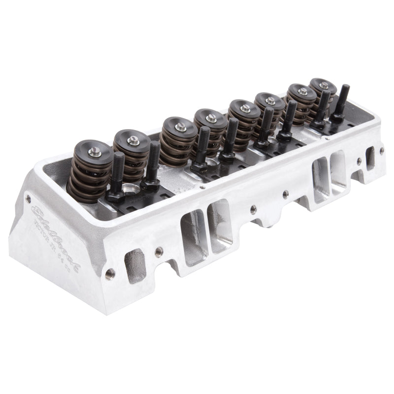 Edelbrock Single Victor Jr 64cc Head SBC Solid Roller Cams Edelbrock Heads