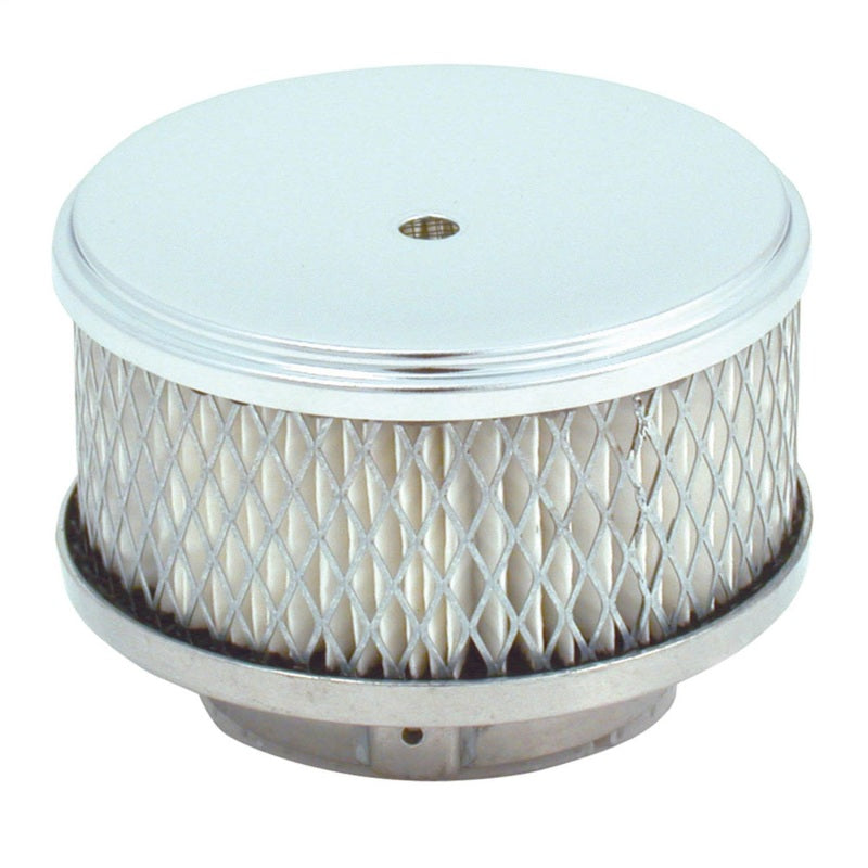 Spectre Air Cleaner 4in. x 2in. Chrome - Paper Spectre Air Filters - Universal Fit