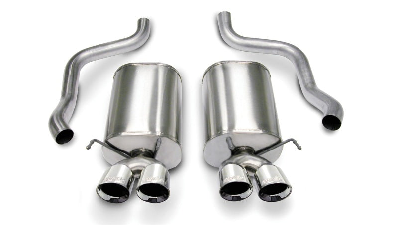 Corsa 2005-2007 Chevrolet Corvette C6 6.0L V8 Polished Sport Axle-Back Exhaust CORSA Performance Axle Back