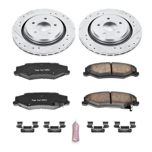 Power Stop 06-09 Cadillac XLR Rear Z23 Evolution Sport Brake Kit PowerStop Brake Kits - Performance D&S