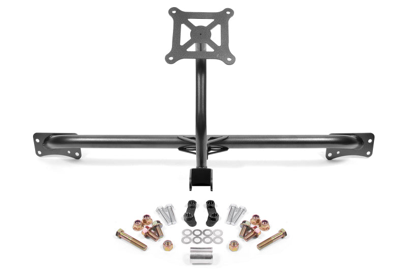 BMR 2015-2019 Ford Mustang Bolt-On Parachute Mount - Black Hammertone BMR Suspension Brackets