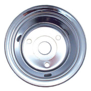 Spectre SB Chevy (w/Long Water Pump) Double Lower Groove Crankshaft Pulley - Chrome Spectre Pulleys - Crank, Underdrive