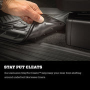 Husky Liners 21-23 Ford F-150 CC SC / 2017 Ford SD CC WeatherBeater Rear Floor Liners - Black Husky Liners Floor Mats - Rubber