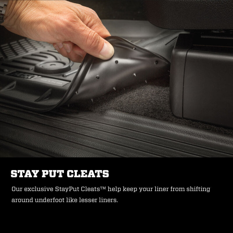 Husky Liners 21-23 Ford F-150 CC SC / 2017 Ford SD CC WeatherBeater Rear Floor Liners - Black Husky Liners Floor Mats - Rubber