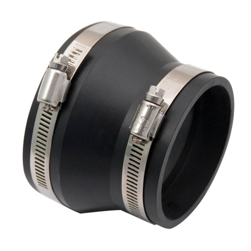 Spectre Coupler/Reducer 4in. to 3in. (PVC) - Black Spectre Silicone Couplers & Hoses
