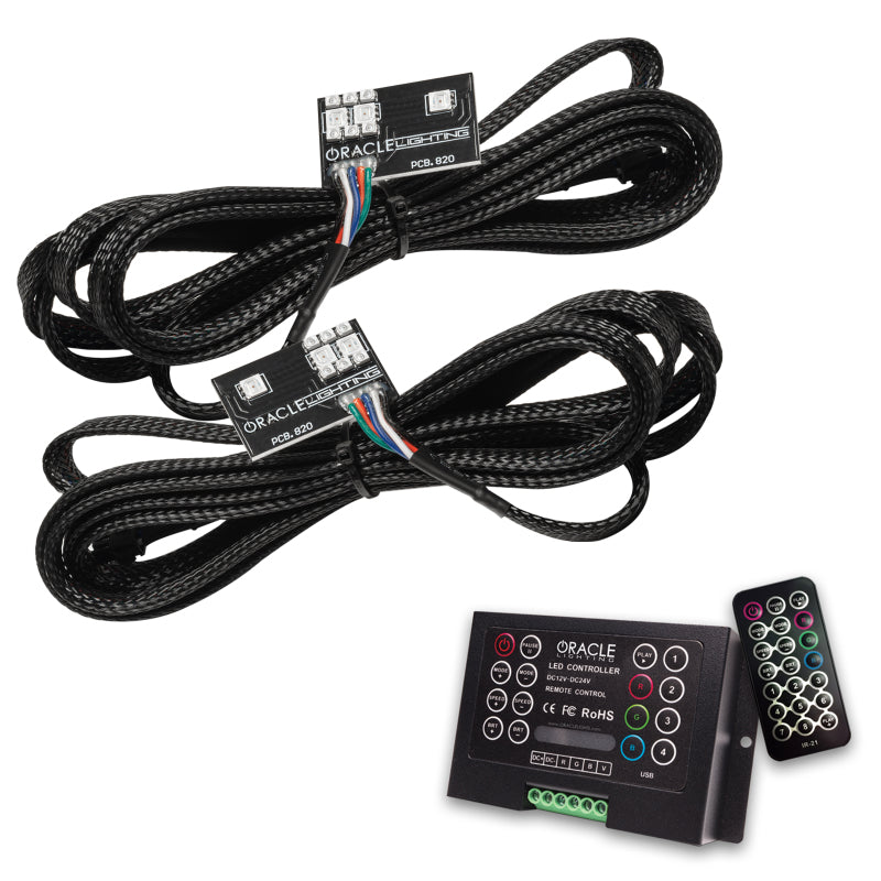 Oracle 20-21 Chevy Corvette C8 RGB+A Headlight DRL Upgrade Kit - ColorSHIFT 2