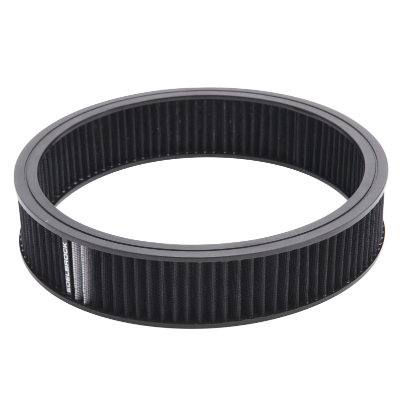 Edelbrock Air Cleaner Element Pro-Flo 3In Tall 14In Diameter Black Edelbrock Air Filters - Universal Fit