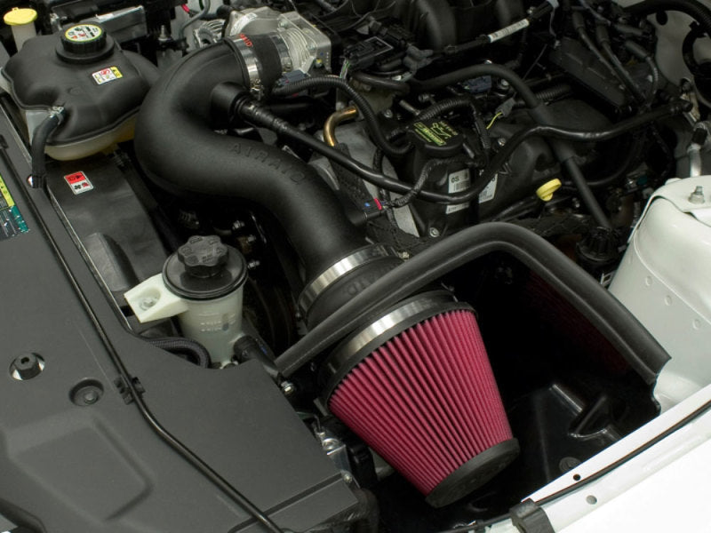 Airaid 2010 Ford Mustang 4.0L MXP Intake System w/ Tube (Oiled / Red Media) Airaid Cold Air Intakes