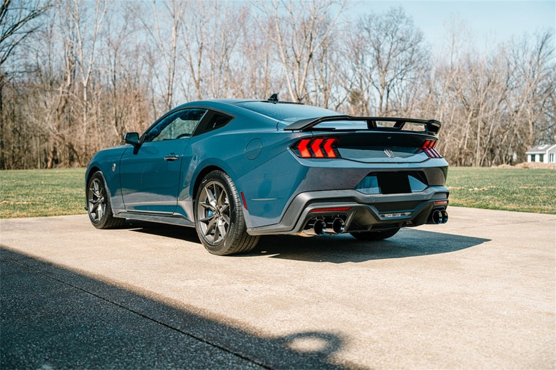 Corsa 24+ Ford Mustang Dark Horse 5.0L 3in Dual Rear Axle-Back w/Twin 4.5in Black PVD Straight Tip