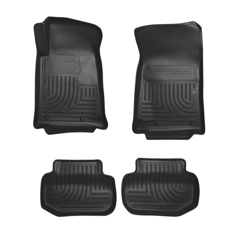 Husky Liners 10-12 Chevrolet Camaro WeatherBeater Combo Black Floor Liners Husky Liners Floor Mats - Rubber