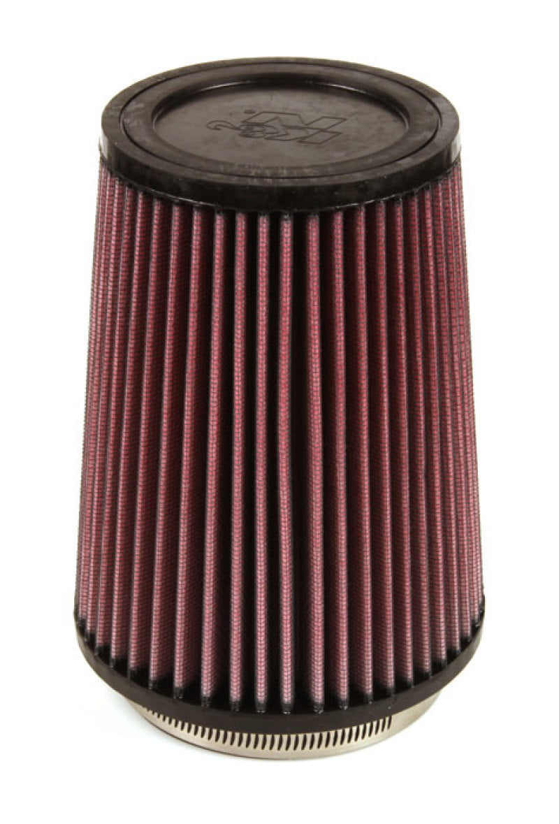 K&N Filter Universal Rubber Filter 4 inch Flange 5 3/8 inch Base 4 3/8 inch Top 7 inch Height K&N Engineering Air Filters - Universal Fit