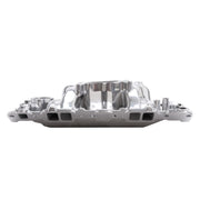Edelbrock SBC Perf Air Gap Manifold Polished Edelbrock Intake Manifolds