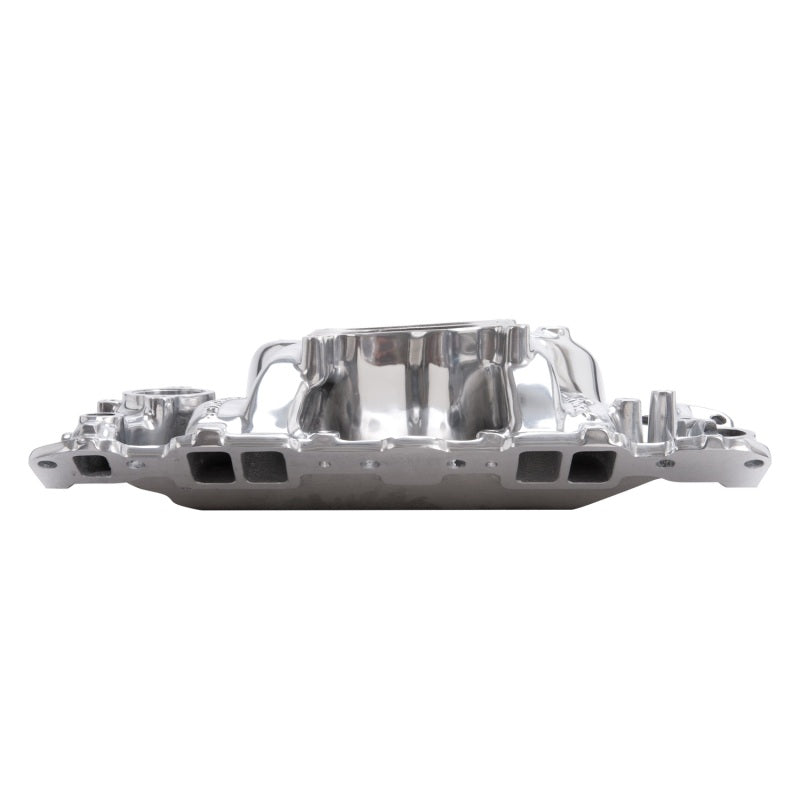 Edelbrock SBC Perf Air Gap Manifold Polished Edelbrock Intake Manifolds