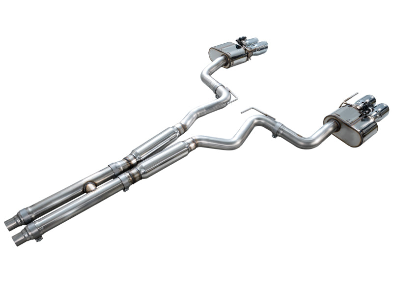 AWE Tuning 18-23 S550 Mustang GT SwitchPath Exhaust - Chrome Silver Tips AWE Tuning Catback