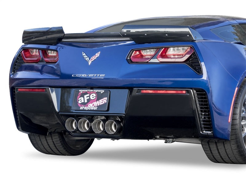 aFe MACHForce XP 3in-2 1/2in Axle Back 304SS Exhaust w/ Polished Tips 15-17 Chevy Corvette Z06 aFe Axle Back