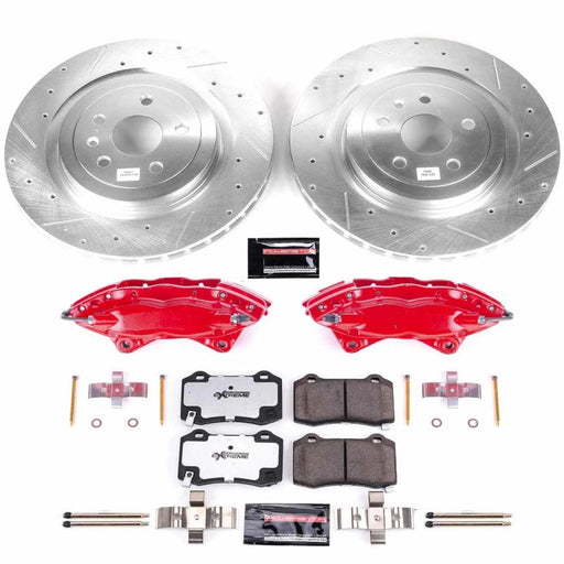 Power Stop 10-15 Chevrolet Camaro Rear Z26 Street Warrior Brake Kit w/Calipers PowerStop Brake Kits - Performance D&S