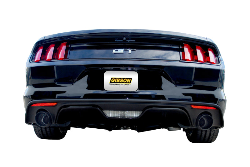 Gibson 2015 Ford Mustang GT Premium 5.0L 3in Cat-Back Dual Exhaust - Black Elite (Ceramic) Gibson Catback