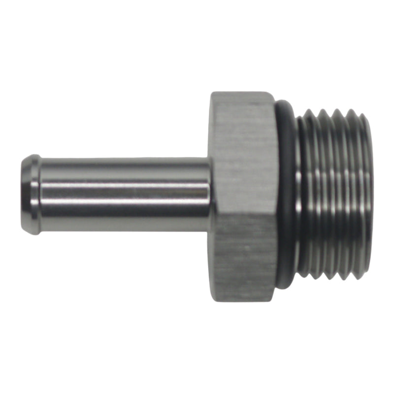 DeatschWerks 10AN ORB Male to 3/8in Male Barb Fitting - Anodized DW Titanium DeatschWerks Fittings