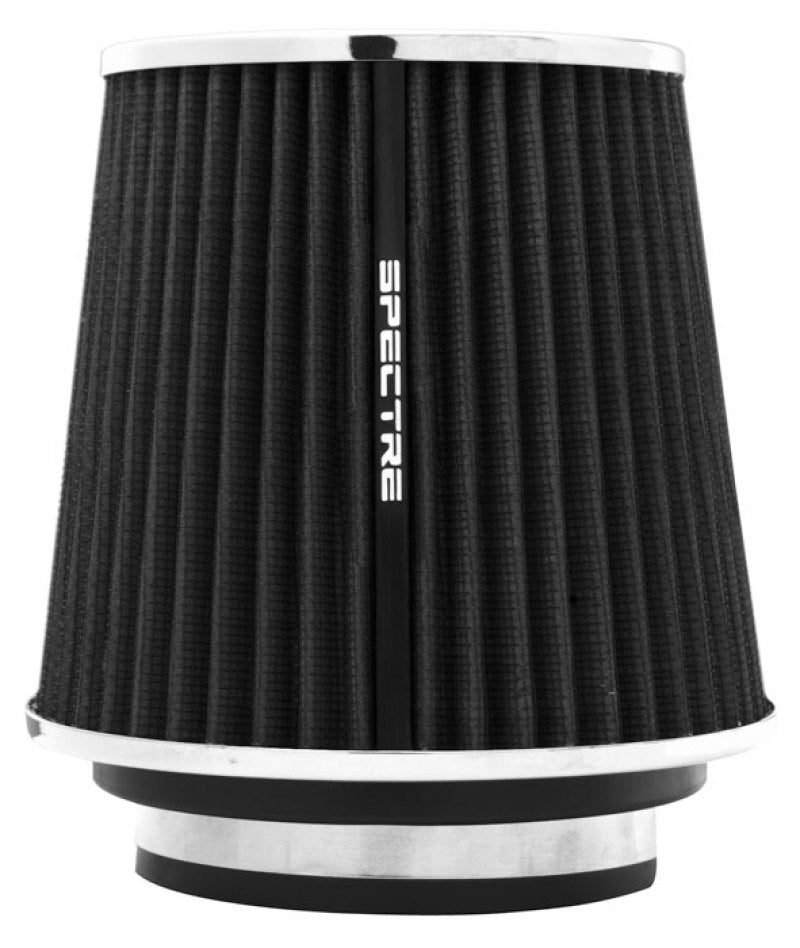 Spectre Adjustable Conical Air Filter 5-1/2in. Tall (Fits 3in. / 3-1/2in. / 4in. Tubes) - Black Spectre Air Filters - Universal Fit