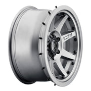 ICON Rebound Pro 17x8.5 6x135 6mm Offset 5in BS 87.1mm Bore Titanium Wheel ICON Wheels - Cast