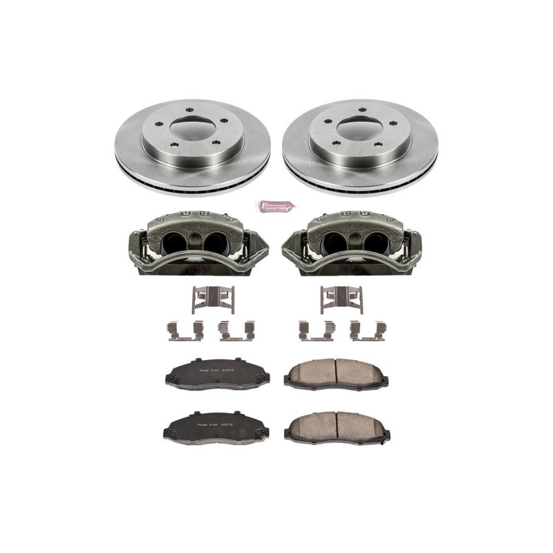 Power Stop 99-03 Ford F-150 Front Autospecialty Brake Kit w/Calipers PowerStop Brake Kits - OE