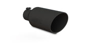 MBRP Universal Exhaust Tip 7in O.D. Rolled End 4in Inlet 18in Length - Black MBRP Tips