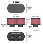 K&N Universal Rubber Filter K&N Engineering Air Filters - Universal Fit