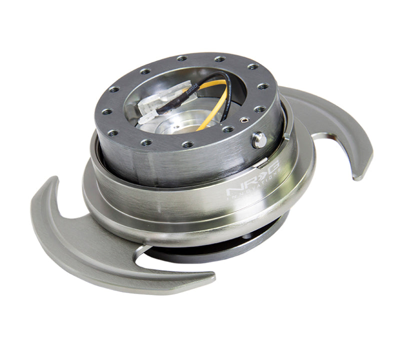 NRG Quick Release Kit Gen 3.0 - Gunmetal Body / Gunmetal Ring w/Handles NRG Quick Release Adapters