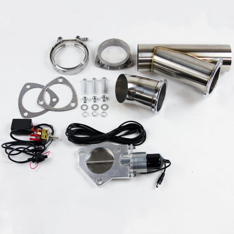 Granatelli 4.0in Stainless Steel Electronic Exhaust Cutout Granatelli Motor Sports Exhaust Cutouts