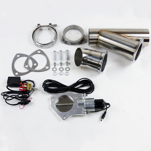 Granatelli 4.0in Stainless Steel Electronic Exhaust Cutout Granatelli Motor Sports Exhaust Cutouts