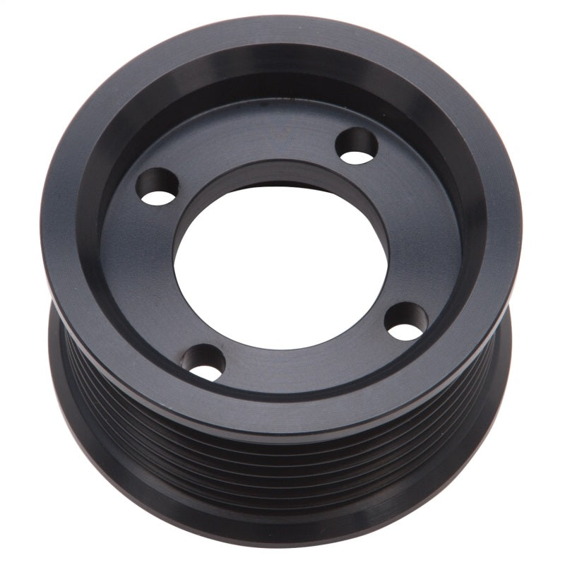 Edelbrock Pulley SC E-Force 2 625In 8 Rib Black Edelbrock Supercharger Pulleys