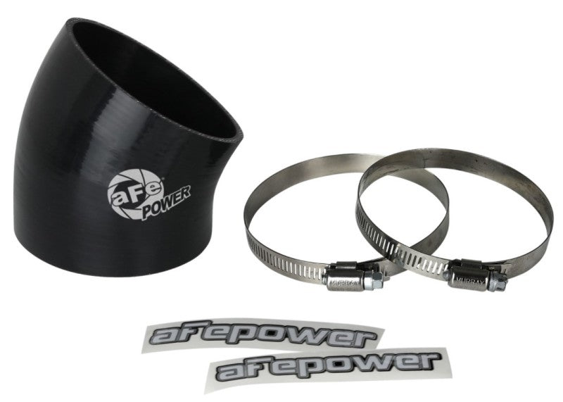 aFe MagnumFORCE Air Intake System Spare Parts Kit 3-1/2in ID x 30 Deg. Silicone Elbow Coupler -Black aFe Air Intake Components