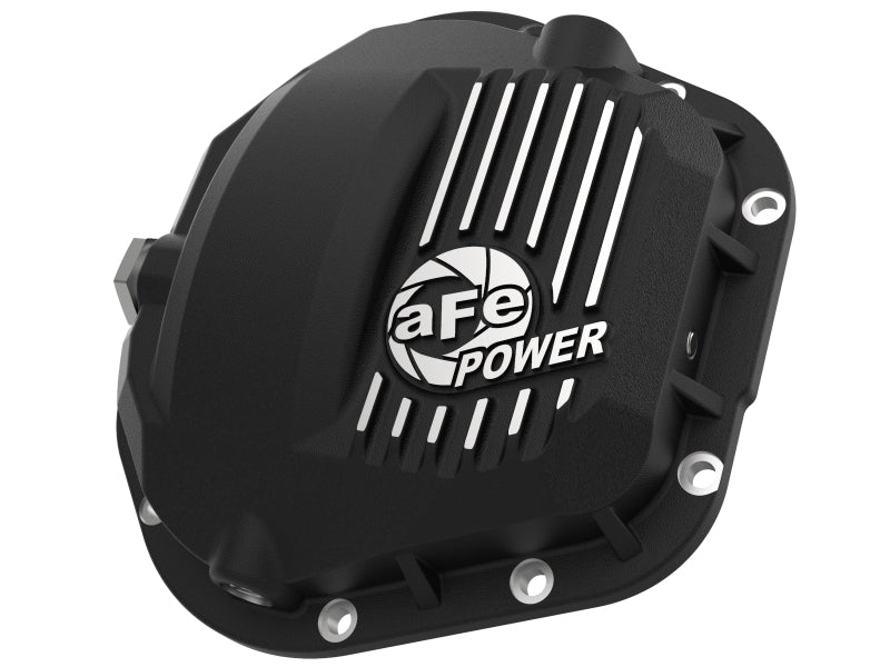 aFe Pro Series Dana 60 Front Differential Cover Black w/ Machined Fins 17-20 Ford Trucks (Dana 60) aFe Diff Covers