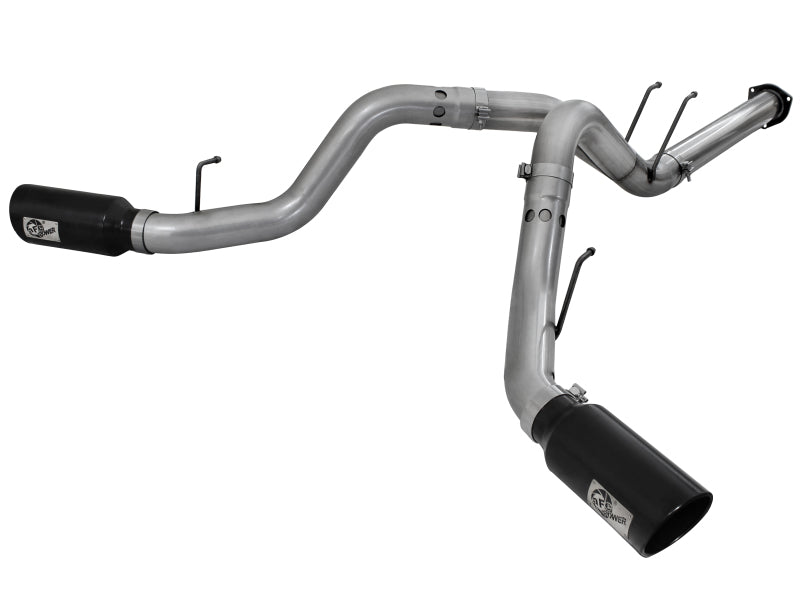 aFe Large Bore-HD DPF-Back Exhaust System Ford Diesel Trucks 11-14 V8-6.7L (td)
