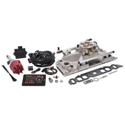 Edelbrock Pro Flo 4 EFI System Seq Port BBC Oval Port 850 Max HP 60lb/hr Satin Finish Edelbrock Fuel Injection Control Modules