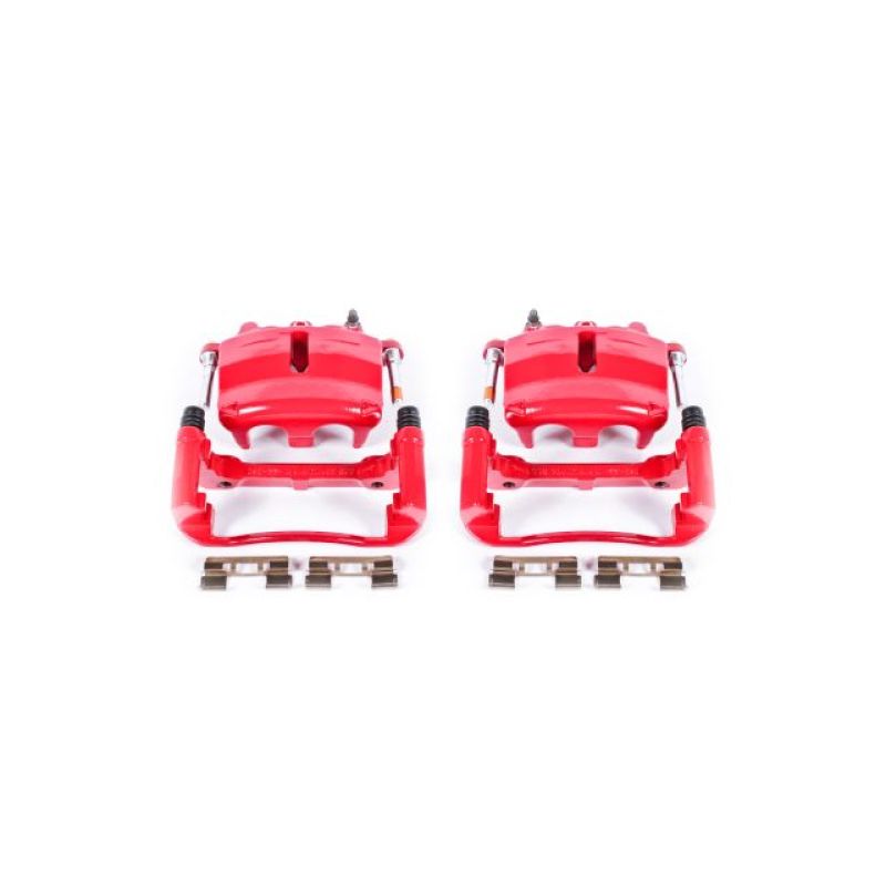 Power Stop 04-05 Ford F-150 Front Red Calipers w/Brackets - Pair PowerStop Brake Calipers - Perf