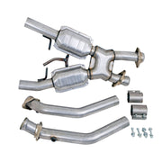 BBK 94-95 Mustang 5.0 High Flow X Pipe With Catalytic Converters - 2-1/2 BBK Catback