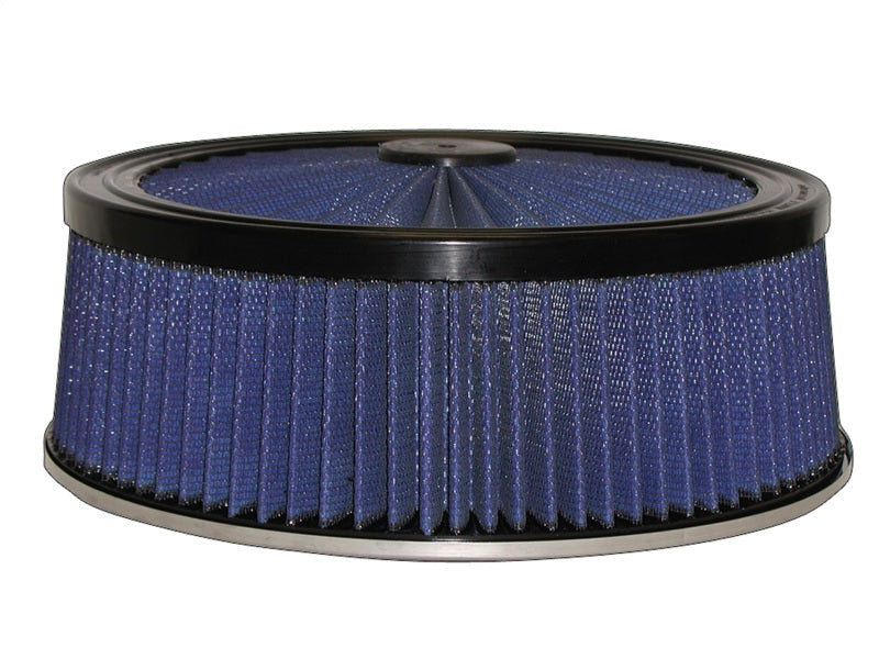 aFe MagnumFLOW Air Filters Round Racing P5R A/F TOP Racer 14D x 5H (Blk/Blue) aFe Air Filters - Universal Fit